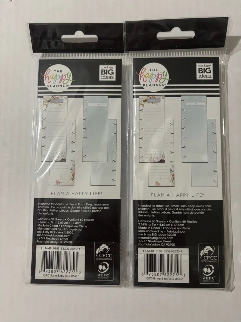 The Happy Planner Mini Prayer List - Two Packs